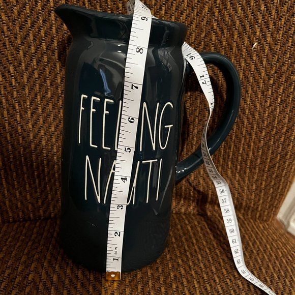 Christmas Rae Dunn "Feeling Nauti" Holiday/Christmas Pitcher (New /Approx. 8.5) - Picture 3 of 6